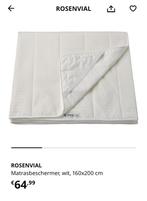 Ikea Rosenvial matrasbeschermer 180cm, Ophalen of Verzenden, Zo goed als nieuw, Tweepersoons, Wit
