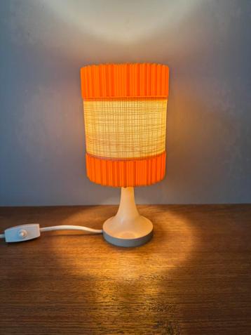 Vintage oranje grijze tafellamp Aro Leuchte.489 beschikbaar voor biedingen