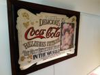 Oude decoratieve Coca-Cola spiegel 71x101 cm, Huis en Inrichting, Minder dan 100 cm, Rechthoekig, Zo goed als nieuw, 100 tot 125 cm