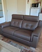 Bankstel bruin als nieuw, Huis en Inrichting, Ophalen, Zo goed als nieuw, 75 tot 100 cm