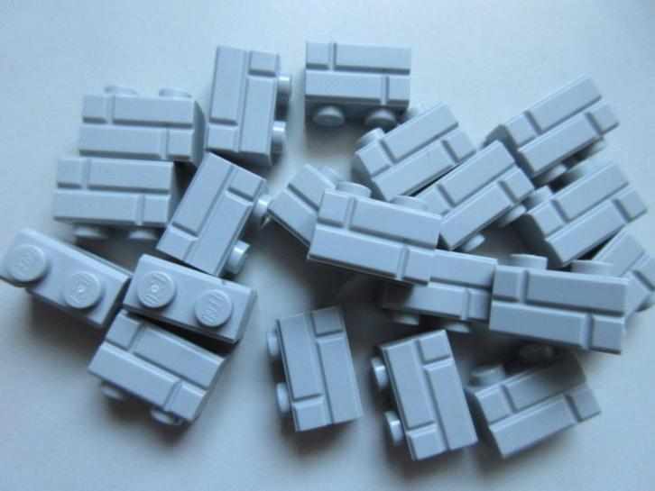 nr. 7506, 20 Lichtgrijze steentjes met steenmotief, 98283, Kinderen en Baby's, Speelgoed | Duplo en Lego, Zo goed als nieuw, Lego