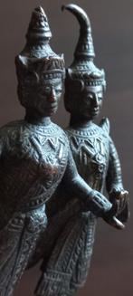 Antieke bronzen beeldThaise Rattanakosin Boeddha, Antiek en Kunst, Ophalen of Verzenden, Brons