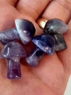 Vintage natuursteen amethist paddenstoelen, Ophalen of Verzenden, Zo goed als nieuw