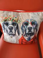 2 leuke sierkussens, Ophalen of Verzenden, Zo goed als nieuw, Overige kleuren, Vierkant