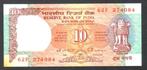 Bankbiljet - India 10 Rupees 1992 - UNC., Ophalen of Verzenden, Zuid-Azië, Los biljet
