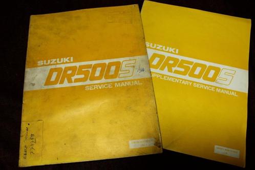 Suzuki DR500 S 1981motorcycle service manual DR 500 S, Motoren, Handleidingen en Instructieboekjes, Suzuki, Ophalen of Verzenden