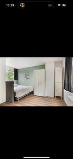 Twee persoons boxspring ikea 160x200 cm - Zo goed als nieuw, Ophalen, Tweepersoons, Zo goed als nieuw, 200 cm