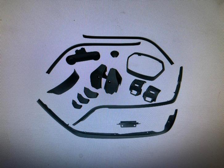 Stylingset Vespa Sprint Mat Zwart >2018 Nieuw, Fietsen en Brommers, Brommeronderdelen | Scooters, Nieuw, Vespa, Overige typen