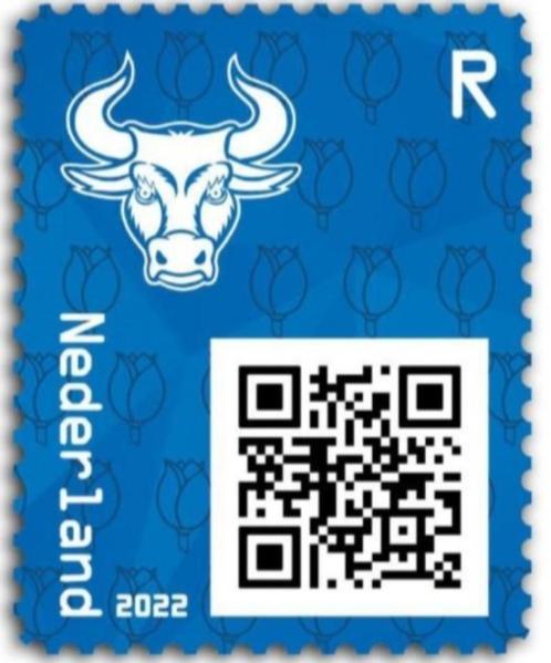 Crypto zegel incl NFT blauw, cryptopostzegel, cryptostamp, Postzegels en Munten, Postzegels | Nederland, Postfris, Na 1940, Verzenden
