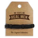 100% Real Men armband, Archimedesbaan 16c 3439 ME Nieuwegein, Zwart, Nieuw, Miko Products BV