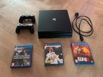 Defecte PS4 met 2 controllers + games (reparatie nodig), Spelcomputers en Games, Ophalen, Met games, Met 2 controllers, 1 TB