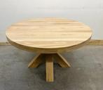 Nieuwe massief eiken eettafel | rond eiken eettafel nieuw, Huis en Inrichting, Nieuw, Ophalen of Verzenden, Vijf personen of meer