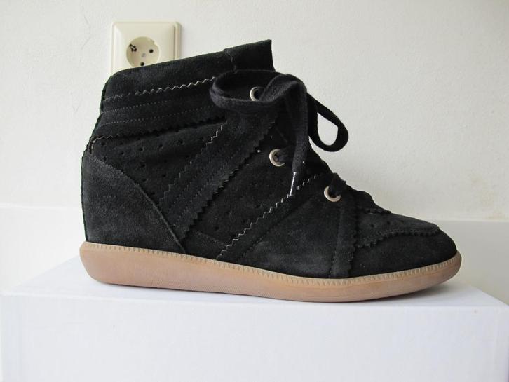 Isabel Marant Bobby Wedge sneakers 41 zwart ZGAN, Kleding | Dames, Schoenen, Zo goed als nieuw, Sneakers of Gympen, Zwart, Ophalen of Verzenden