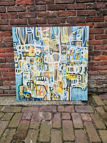 Modern Abstract Schilderij beschikbaar voor biedingen