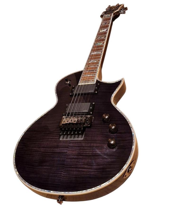 LTD EC-1000FR deluxe see through black, Muziek en Instrumenten, Snaarinstrumenten | Gitaren | Elektrisch, Zo goed als nieuw, Solid body