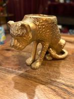 Panter Waxinelichthouder - Metaal, Huis en Inrichting, Woonaccessoires | Kandelaars en Kaarsen, Zwart, Nieuw, Ophalen of Verzenden