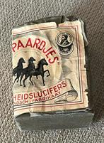 Lucifers Pak van De Drie Paardjes, veertiger jaren., Verzamelen, Merken en Reclamevoorwerpen, Verzenden, Zo goed als nieuw