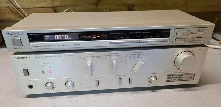 Technics set versterker su-v303 + tuner st-500, Audio, Tv en Foto, Stereo-sets, Ophalen of Verzenden