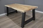 Superactie! Suar boomstamtafel 250 cm, Verzenden, Nieuw, Rond, Metaal