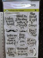 CARLA KAMPHUIS HANDLETTER STEMPELS JOURNALING CRAFT EMOTIONS, Ophalen of Verzenden, Zo goed als nieuw, Clearstamp