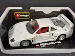 Ferrari F40 White 1:18 Bburago Burago micro Macro Pol, Hobby en Vrije tijd, Modelauto's | 1:18, Ophalen of Verzenden, Bburago