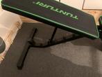 Tunturi UB40 Halterbank + Curlstang + Halterset, Ophalen, Zo goed als nieuw, Fitnessbank
