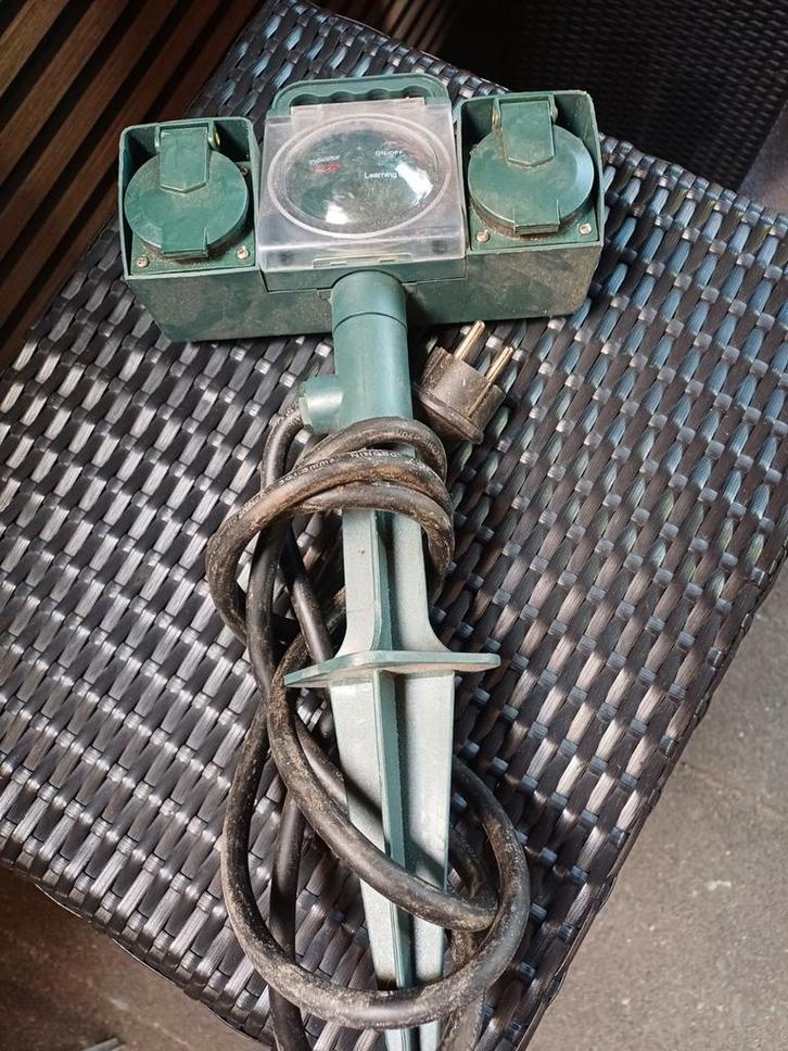 Buiten Stopcontact met Timer, Tuin en Terras, Buitenverlichting, Gebruikt, Overige typen, Kunststof, Minder dan 50 watt, Netvoeding
