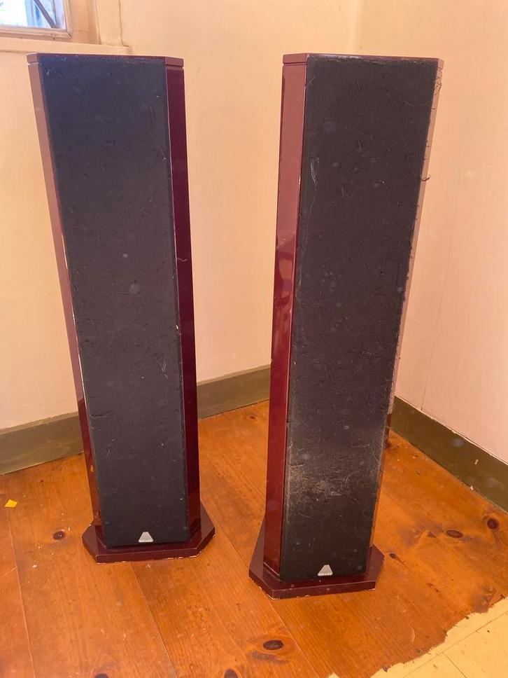 Driade 81 MK II Speakers - kringloopwinkel nochris 2.0, Audio, Tv en Foto, Luidsprekers, Gebruikt, Front, Rear of Stereo speakers