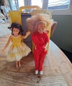 Barbie Skipper & Skooter Mattel 1963  met koffer, Ophalen of Verzenden, Gebruikt, Barbie
