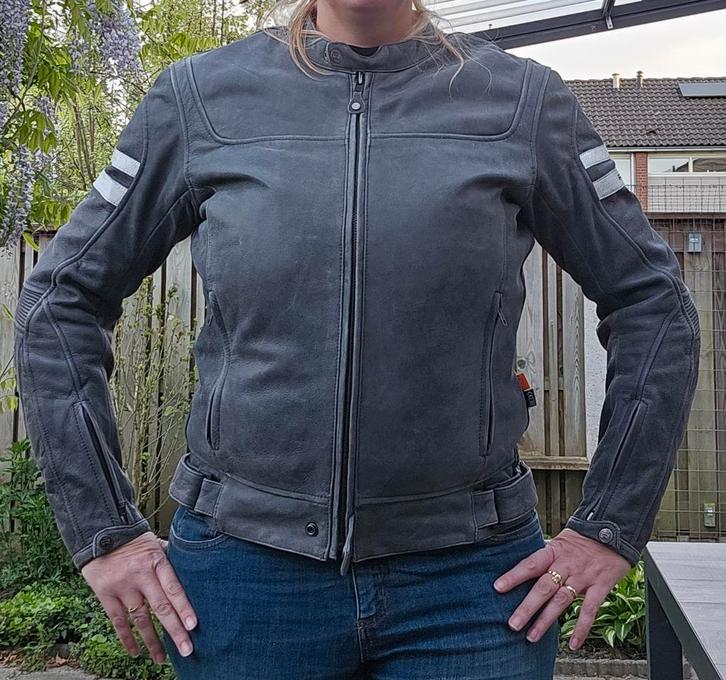 Richa Hawker Motorjas, Motoren, Kleding | Motorkleding, Jas | leer, Dames, Heren, Tweedehands, Ophalen