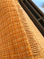 Vintage plaid deken 2pers 230x240 cm geel, Huis en Inrichting, Woonaccessoires | Plaids en Woondekens, Ophalen, Zo goed als nieuw