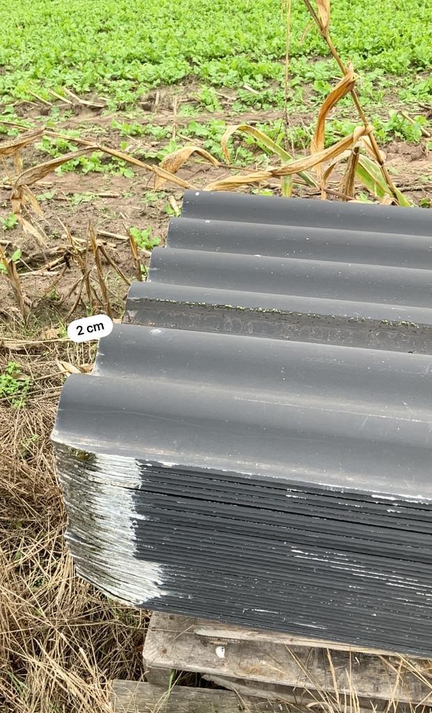 Asbestvrije Golfplaten 1.52m - €5/stuk, Doe-het-zelf en Verbouw, Dakpannen en Dakbedekking, Zo goed als nieuw, Golfplaat, Kunststof