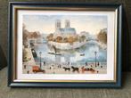 Michel Delacroix - Notre-Dame, matin de septembre, Antiek en Kunst, Kunst | Schilderijen | Klassiek, Ophalen of Verzenden