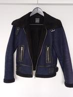 Gaaf kort jasje, zacht gevoerd (herfst), donkerblauw - XS, Ophalen of Verzenden, Nieuw, Maat 34 (XS) of kleiner, Blauw