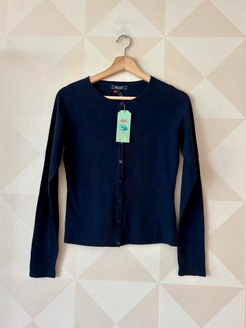 King Louie Cardi vest vestje donkerblauw S/36 NIEUW beschikbaar voor biedingen