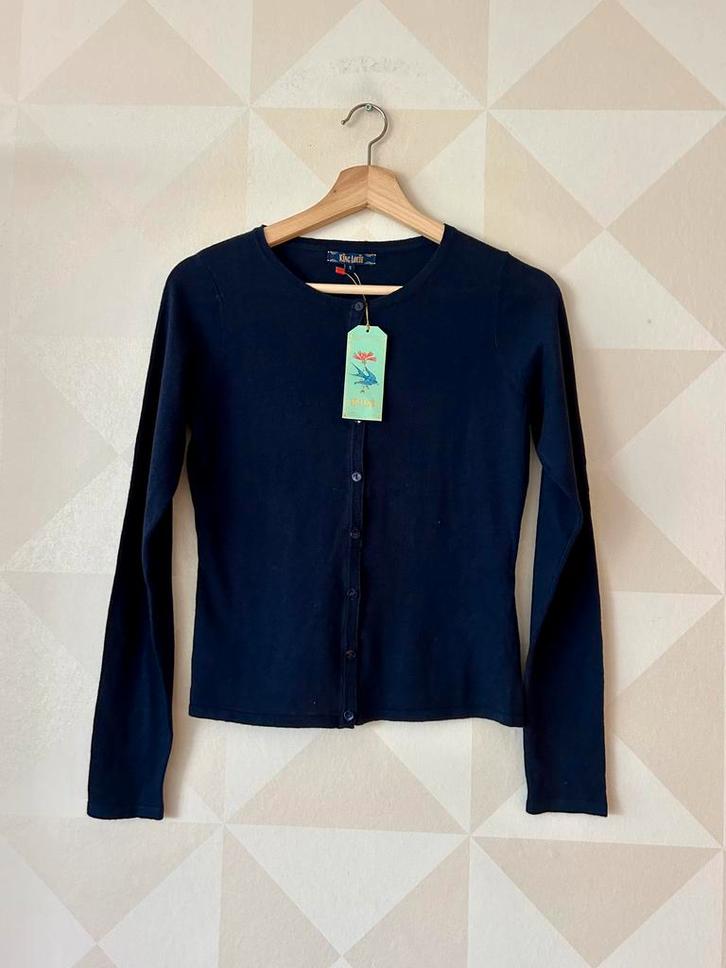 King Louie Cardi vest vestje donkerblauw S/36 NIEUW, Kleding | Dames, Truien en Vesten, Nieuw, Maat 36 (S), Blauw, Ophalen of Verzenden