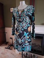 K-Design K Design zwart Aqua kleur jurk mt L gratis verz NL, K-design, Verzenden, Zwart, Maat 46/48 (XL) of groter