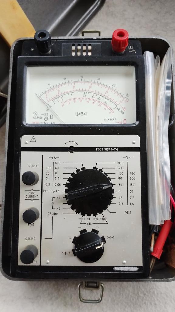 Multimeter 4341, Russisch USSR, Doe-het-zelf en Verbouw, Meetapparatuur, Gebruikt, Multimeter, Ophalen of Verzenden