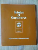 Autoboek Kleuren en Bekledingen Talbot Teintes et Garnitures, Ophalen of Verzenden, Gelezen, Overige merken