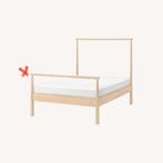 IKEA double bed, Ophalen, Bruin, Tweepersoons, 200 cm
