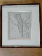 Oude kaart Hardinxveld-Giessendam, ca. 1865, Antiek en Kunst, Ophalen of Verzenden