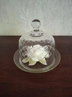 Twee mooie vintage glazen stolpen, Ophalen of Verzenden, Zo goed als nieuw