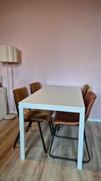Ikea tafel wit, Huis en Inrichting, Tafels | Eettafels, Ophalen, 100 tot 150 cm, 50 tot 100 cm, Zo goed als nieuw
