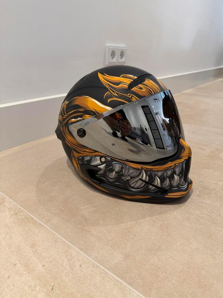 Ruroc Atlas 3.0 Brute M + Intercom & Vizieren, Motoren, Kleding | Motorhelmen, Heren, Integraalhelm, Overige merken, Tweedehands