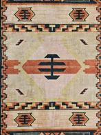 Vintage oosters vloerkleed Aztec style orange 110x163cm, Huis en Inrichting, Stoffering | Tapijten en Kleden, Perzisch Aztec vintage oosters HYPE
