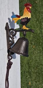 DEURBEL HAAN / GIETIJZER / €9,95, Ophalen of Verzenden, Huis en tuin decoratie Marie, Info@huisentuindecoratiemarie.nl, Peize