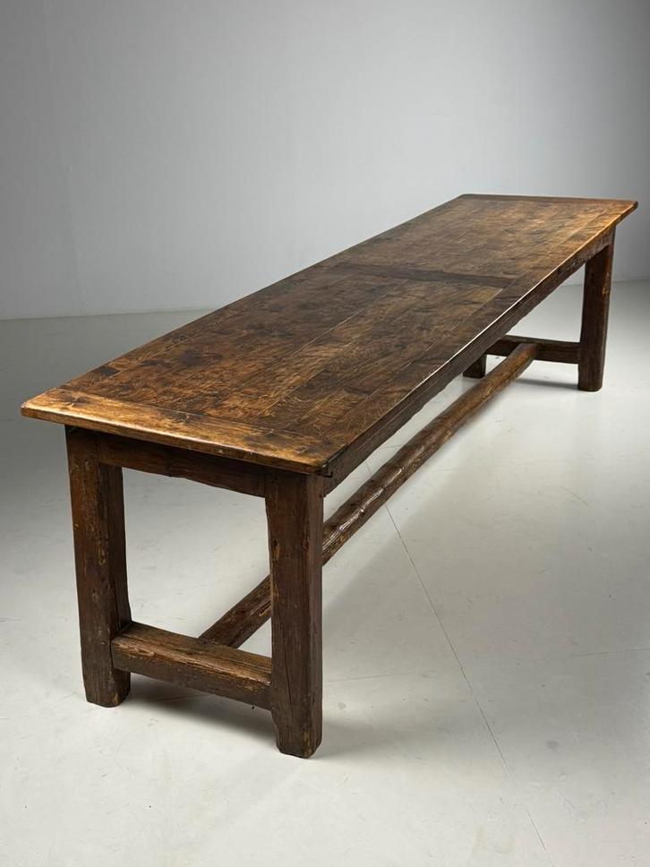 Franse kloostertafel 290cm, Antiek en Kunst, Antiek | Meubels | Tafels, Ophalen