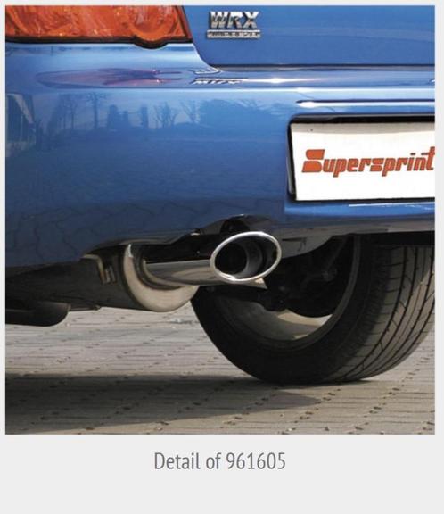 Subaru WRX en STi '01 - '07 Supersprint 3" 76mm RVS uitlaat, Auto-onderdelen, Uitlaatsystemen, Subaru, Ophalen of Verzenden