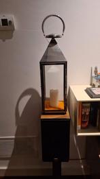 Metalen windlicht met glas, Ophalen, Overige materialen, Overige kleuren, Zo goed als nieuw