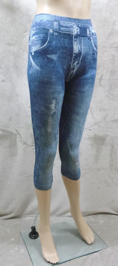 Jeans legging Ripped Look Blue 3/4 Capri maat S (398), Kleding | Dames, Leggings, Maillots en Panty's, Nieuw, Legging, Maat 36/38 (S)